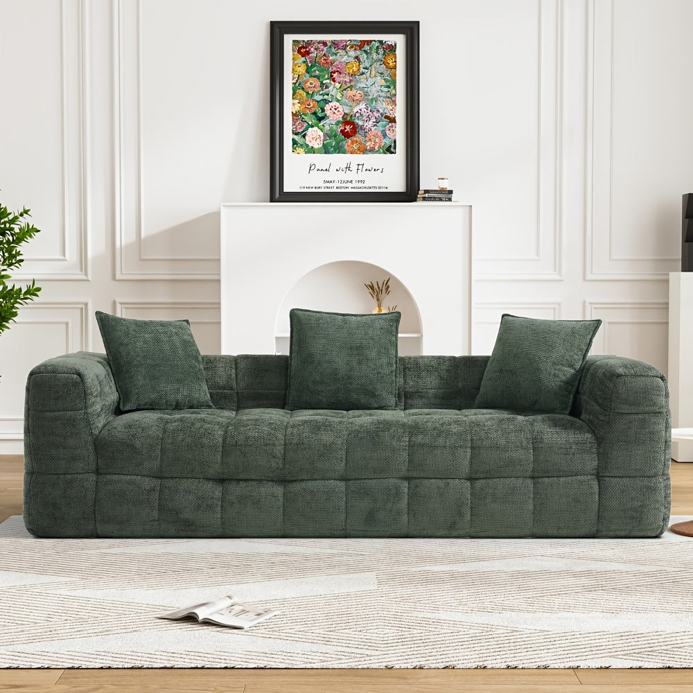 Chenille Cloud Sofa Couch Measuring 66.5\