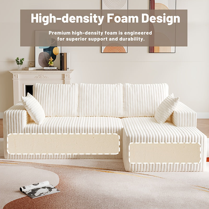Modern Compression Sofa | Bean Bag Sofa, Integrated Combinable and Placeable, Multi-person Teddy Velvet Cushion, Suitable for Study Leisure Reading, Office Nap, Various Room Types, Polyester Memory Foam