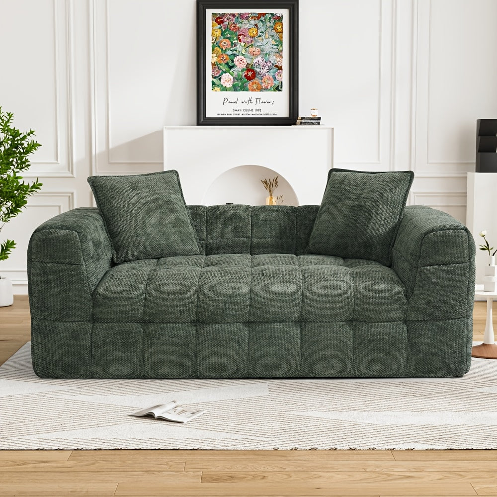 Chenille Cloud Sofa Couch Measuring 66.5\
