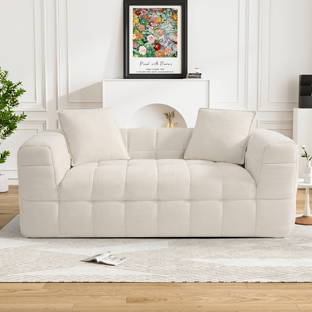 Chenille Cloud Sofa Couch Measuring 66.5\