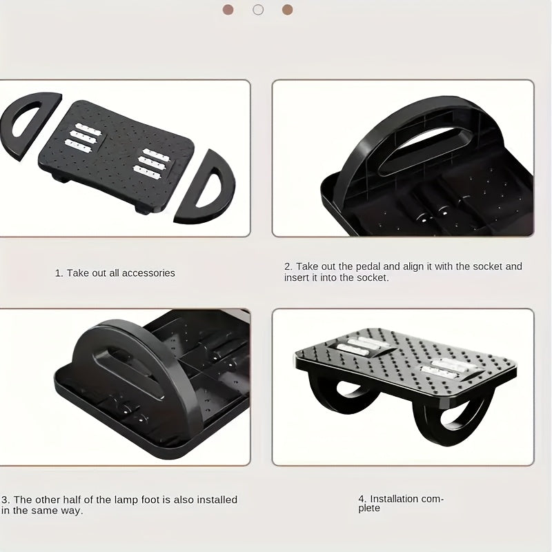 A Footrest for The Office That Prevents Crossing Legs, Equipped with a Massage Feature, Perfect for Relieving Foot Fatigue During Long Hours of Work