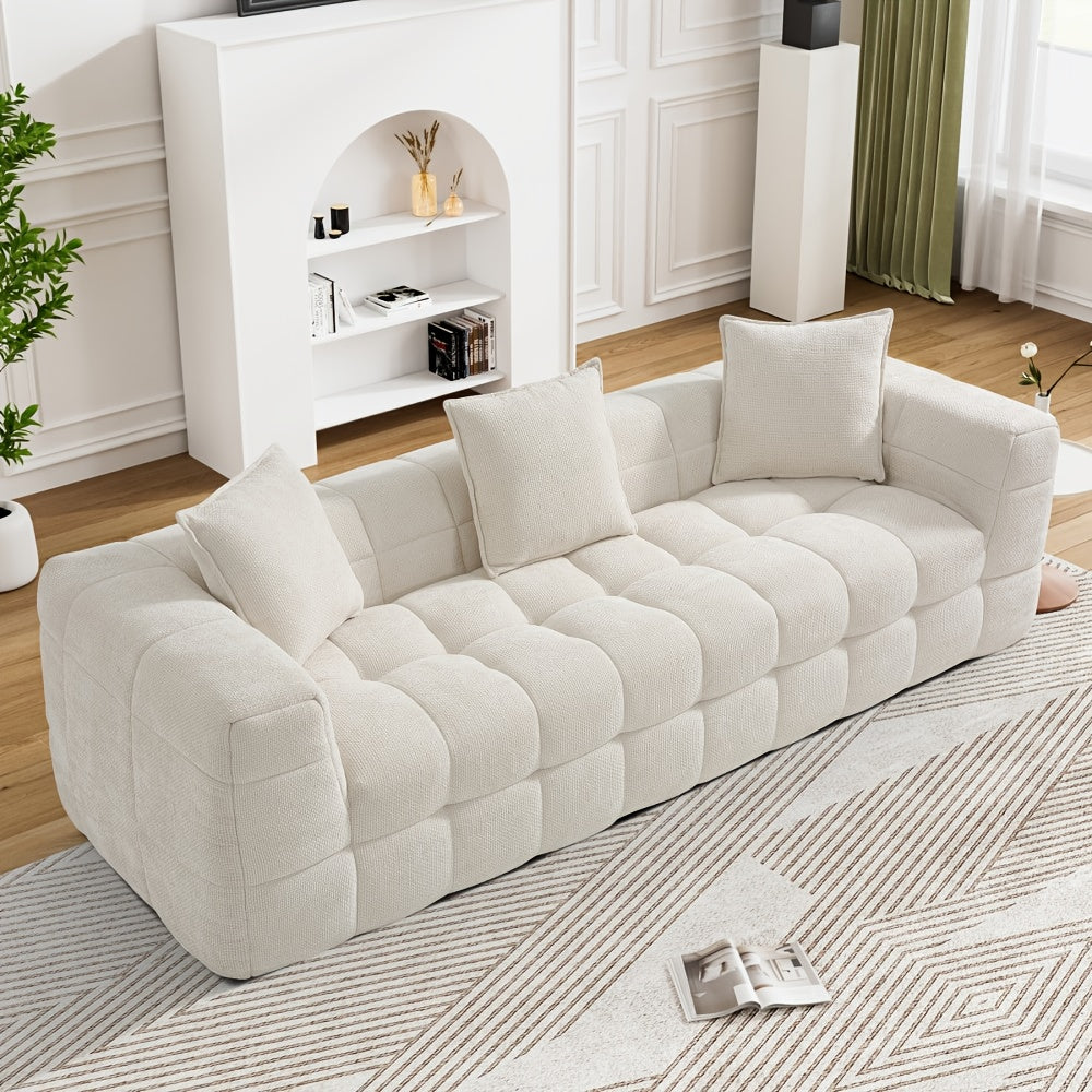 Chenille Cloud Sofa Couch Measuring 66.5\
