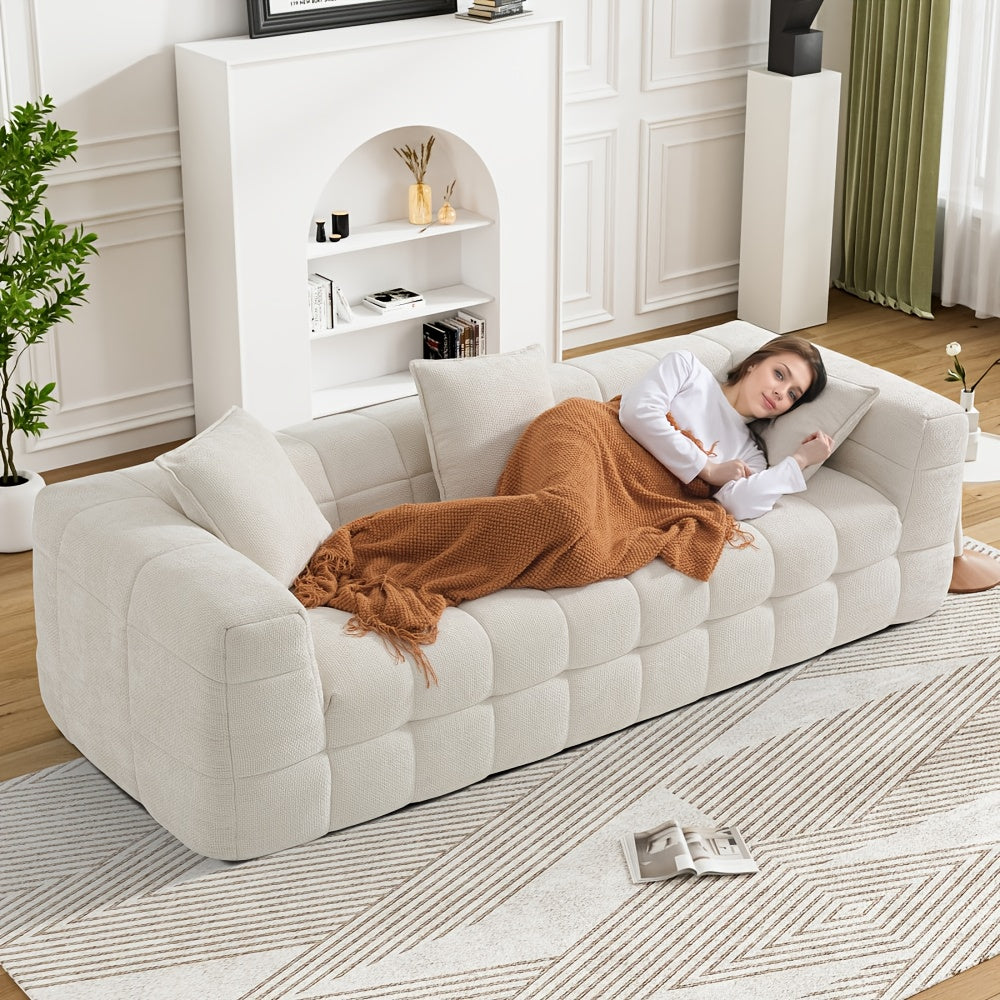 Chenille Cloud Sofa Couch Measuring 66.5\