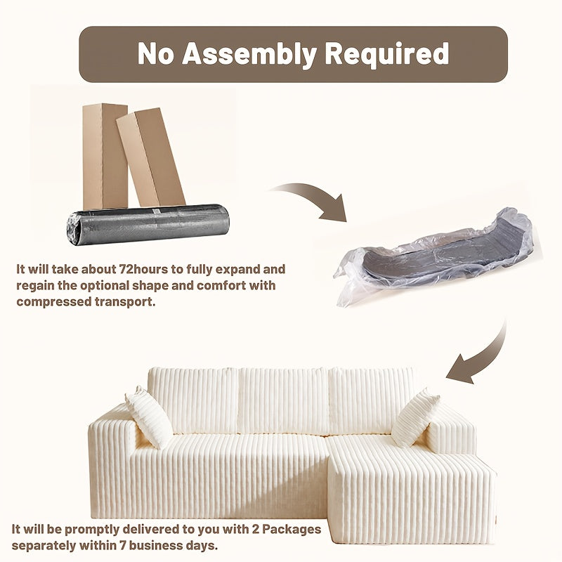 Modern Compression Sofa | Bean Bag Sofa, Integrated Combinable and Placeable, Multi-person Teddy Velvet Cushion, Suitable for Study Leisure Reading, Office Nap, Various Room Types, Polyester Memory Foam